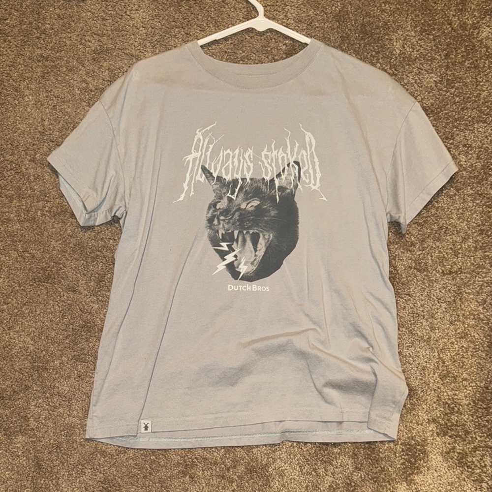 Dutch Bros Gray Graphic T-Shirt for Men